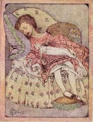 Ethel Everett - Edwardian Girl Asleep with Doll - Image 1