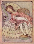 Ethel Everett - Edwardian Girl Asleep with Doll
