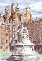 Royal Holloway Universty of London Holloway Statue - Image 1