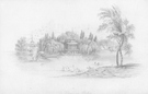 Fishing Temple Virginia Water - Original Pencil Drawing - Image 1