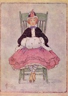 Ethel Everett - Edwardian Girl Seated with Muff - Image 1