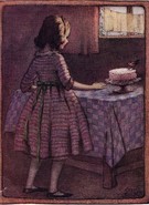 Ethel Everett - Edwardian Girl with Cake - Image 1