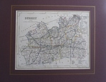 Map of Surrey Circa 1845